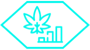 cannabis leaf icon representing Teal's innovative technology
